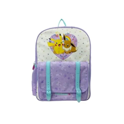 Afbeelding van Pokémon Rugzak Pikachu &amp; Eevee A4 map formaat 42cm Premium Flower collection