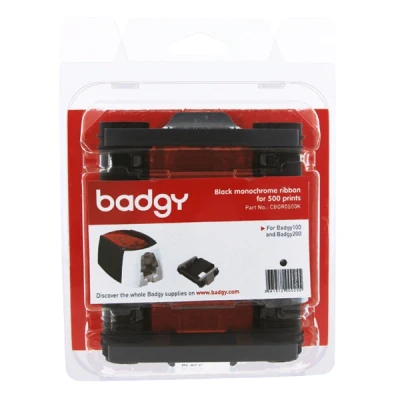 Image de Badgy Noir / monochrome cassette à ruban d&#039;impression
