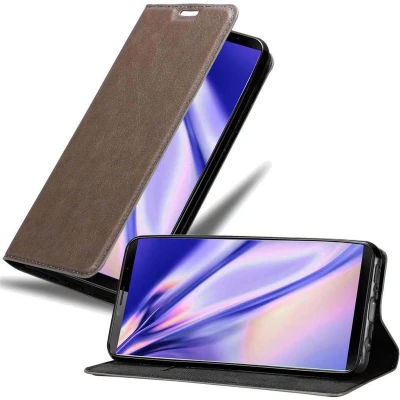 Afbeelding van Cadorabo Hoesje geschikt voor Cubot X19 in KOFFIE BRUIN Beschermhoes met magnetische sluiting, standfunctie en kaartvakje Book Case Cover Etui