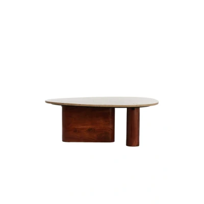 Afbeelding van Light &amp; Living Salontafel MAHELONA 90x72x31cm Bruin