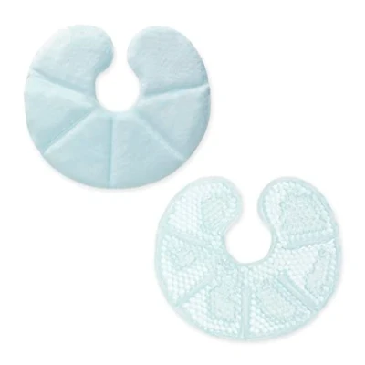 Afbeelding van Navaris set van 2 thermokompressen Hot cold pack Voor warm of koud gebruik Herbruikbare gelpads met stoffen bekleding borstvoeding Blauw