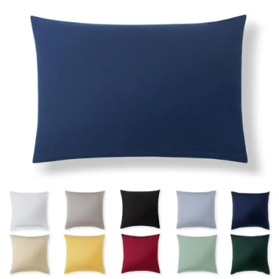 Afbeelding van Alreya Taie d&#039;oreiller de 50 x 70 cm Bleu 100 % jersey coton Housse coussin En Super douce Avec fermeture éclair
