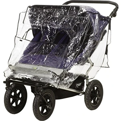 Afbeelding van Playshoes Regenhoes voor duo buggy Transparant maat Onesize