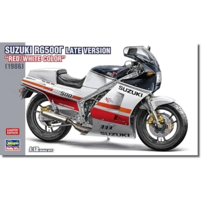 Afbeelding van 1:12 Hasegawa 21764 Suzuki RG500Γ Late Versie &quot;Rood/Wit Kleur&quot; (1986) Motorfiets Plastic Modelbouwpakket
