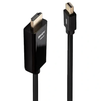 Afbeelding van LINDY 36927 DisplayPort kabel Mini / HDMI Adapterkabel stekker, A stekker 2.00 m Zwart