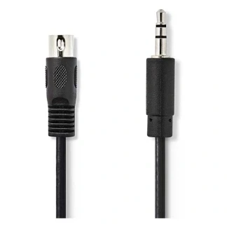 Afbeelding van Din naar jack 3.5 mm kabel Nedis 2 meter (Stereo)