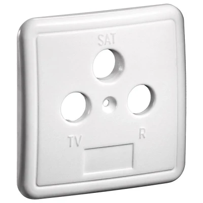 Afbeelding van Goobay 3 gaats afdekking voor antennecontactdozen (Antenne aansluiting), Satelliet accessoires, Wit