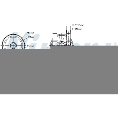 Afbeelding van NISSENS 91506 Oliekoeler, automatische transmissie