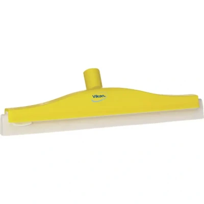 Afbeelding van Vikan Floor Squeegees with Flexible Neck Classic wiper,Flexible Polypropylene, White Foam rubber Cassette 40cm Wide Yellow