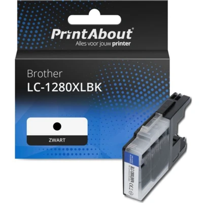 Afbeelding van Huismerk Brother LC 1280XLBK Inktcartridge Zwart Hoge capaciteit