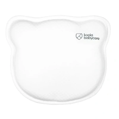 Image de KOALA BABYCARE KBC® Oreiller pour bébé plagiocéphalie amovible (avec deux taies d&#039;oreiller) aide à prévenir et traiter le syndrome de la tête plate. En mousse mémoire forme Blanc Design enregistré