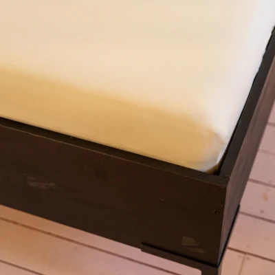 Afbeelding van Kayori Saiko Splittopper hoeslaken Offwhite 140 160/200 220 (Kleur: Offwhite)