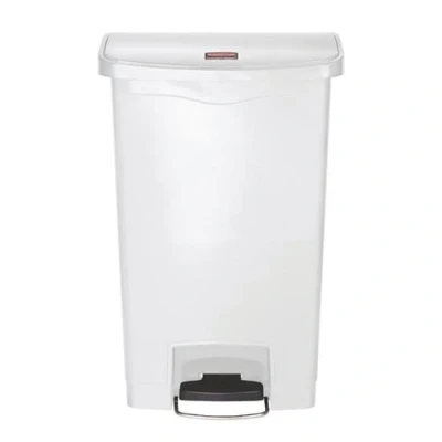Image de Rubbermaid Poubelle à pédale Slim Jim 50 L Blanc