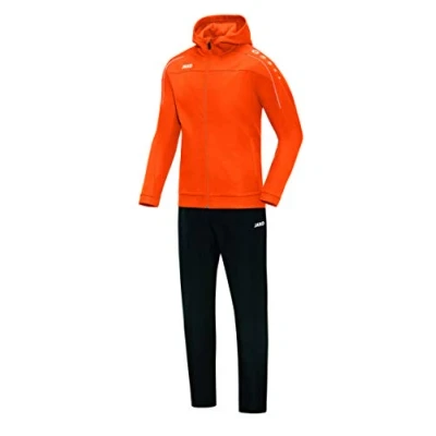 Afbeelding van JAKO Vrijetijdspak met kap Classico Fluo oranje