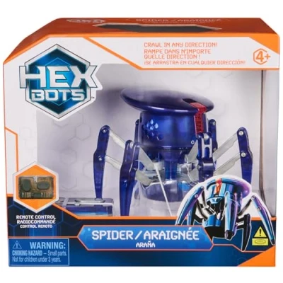Afbeelding van HEX BOTS Afstandsbediening Insect Kids, Robotic Spider Figure, Robot Toys voor Jongens en Meisjes Leeftijden 4 &amp; Up, Blauw (Spin Master 6071528)