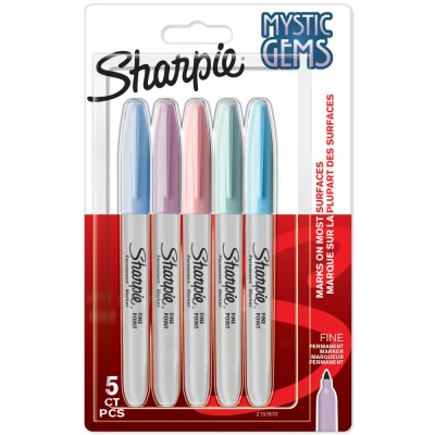Afbeelding van Sharpie Mystic Gems permanente marker, blister van 5 stuk permanent marker