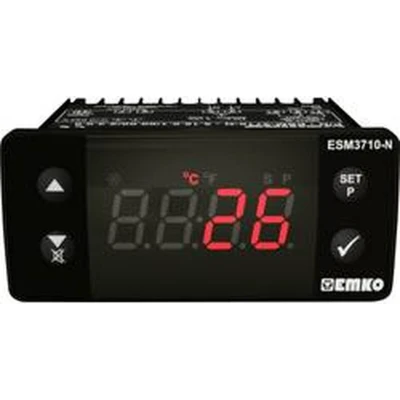 Afbeelding van Emko ESM 3710 N Tweestandenregelaar Temperatuurregelaar Pt100 50 tot 400 C Relais 16 A (l x b h) 65 76 35 mm