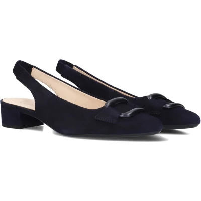 Afbeelding van Gabor Sling Klassieke pumps, Dames, Maat: 35.5, Blau Leer