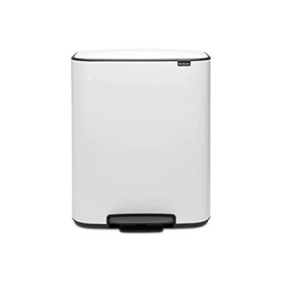 Image de Brabantia Bo Poubelle à Pédale 60 Litres Blanc