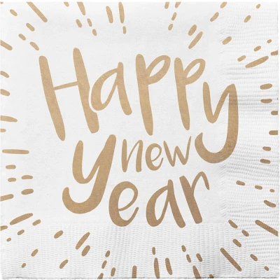 Afbeelding van Boland 20 Servetten &#039;Happy New Year&#039; Geen thema NYE Oudjaarsavond
