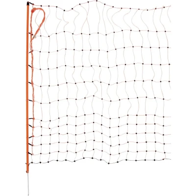 Afbeelding van Ako Pluimveenet Dubbele Pen Elektrisch Oranje 106cm 50m