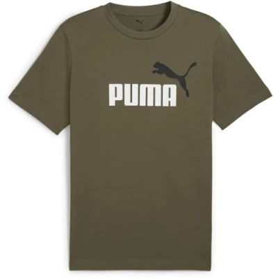 Afbeelding van PUMA ESS 2 COLOR No. 1 Logo Tee Heren sportshirt Loden Green