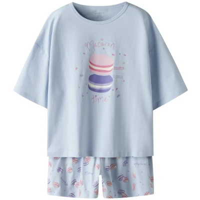 Afbeelding van NAME IT NKFNIGHTSET BOXY MACARON NOOS Meisjes Nacht setje Maat 134/140