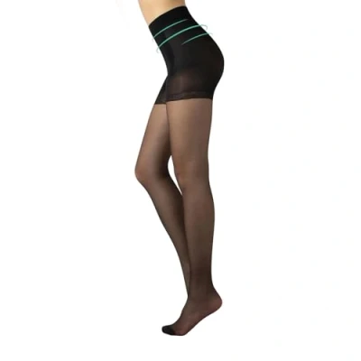 Afbeelding van CALZITALY Afslankvormende panty Zwart, Naturel S, M, L, XL 15 DEN Made in Italy, zwart.