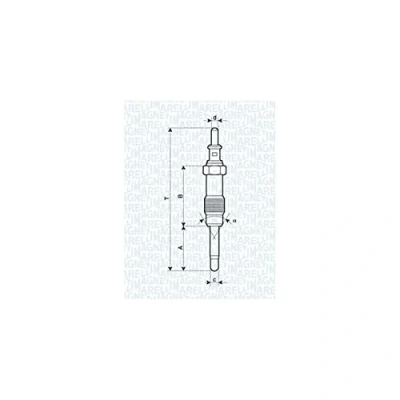 Afbeelding van MAGNETI MARELLI 062900046304 Gloeibougie 11,5V 10A M12X1,25 MERCEDES BENZ: Sprinter 3 T Van, Minibus