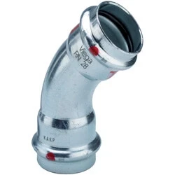Afbeelding van Viega Prestabo bocht 28 mm 45 gr staal