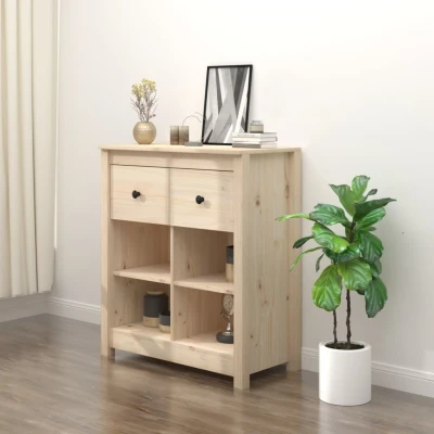 Afbeelding van Dressoir 70x35x80 cm massief grenenhout