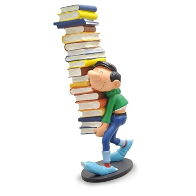 Afbeelding van Plastoy Gaston Carrying a Pile of Books Collector Figure