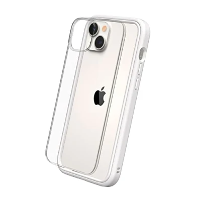 Afbeelding van RHINOSHIELD Hoesje compatibel met [iPhone 14 Plus] Mod NX personaliseerbare dunne bescherming schokabsorberende technologie [BPA vrij] wit
