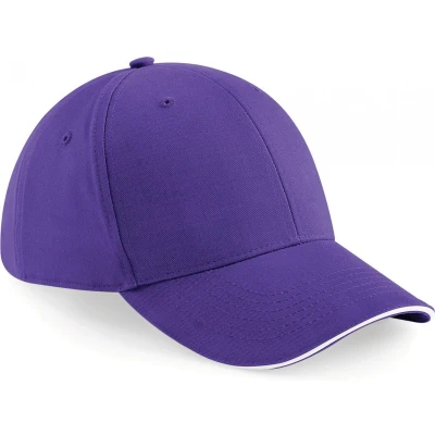 Afbeelding van Beechfield Pet Athleisure met 6 panelen B20 Purple / White