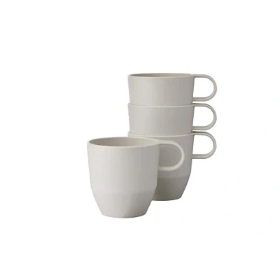 Image de Mepal Mug 4 pièces Silueta Tasse à thé et café Lavable au lave Vaisselle résistant micro ondes 300 ml Nordic white