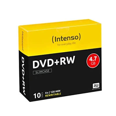 Afbeelding van Intenso 4211632 DVD+RW disc 4.7 GB 10 stuk(s) Slimcase Herschrijfbaar