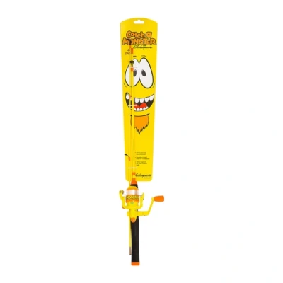 Afbeelding van Kinderhengel set Hengel met molen en vislijn Shakespeare Catch a monster Geel