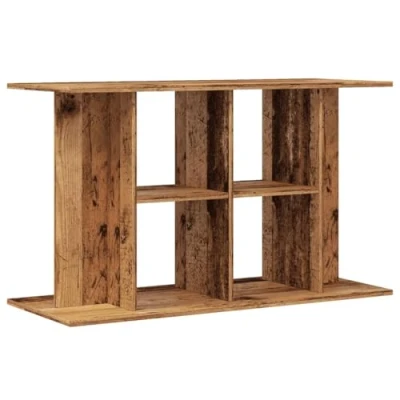 Afbeelding van Aquariumstandaard 100x40x60 cm bewerkt hout oud houtkleurig