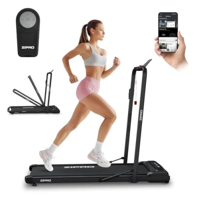 Afbeelding van Zipro® Newlite Elektrische Loopband 1 10 km/h Wandelband Cardiotraining display Eenvoudig opvouwen naar een verticale positie Nauwkeurige gegevensmeting Easy Walk demping snel vouwsysteem