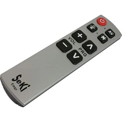Afbeelding van Afstandsbediening Seki Easy werkt alleen op infrarood Zwart/Zilver Senioren / Slechtzienden
