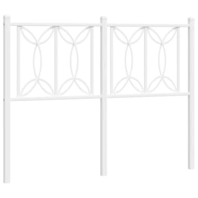 Afbeelding van Hoofdbord 120 cm metaal wit