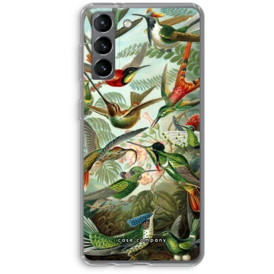 Afbeelding van Case Company® hoesje geschikt voor Samsung Galaxy S21 Haeckel Trochilidae Soft Cover Telefoonhoesje Bescherming aan alle Kanten en Schermrand