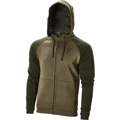 Afbeelding van BROWNING Trui Heren Snapshot met warme pocket Sweater, hoodie capuchon Groen L