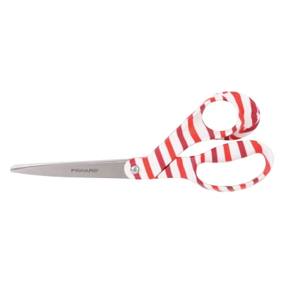 Afbeelding van Fiskars 1063035 universele schaar 21 cm rood en wit