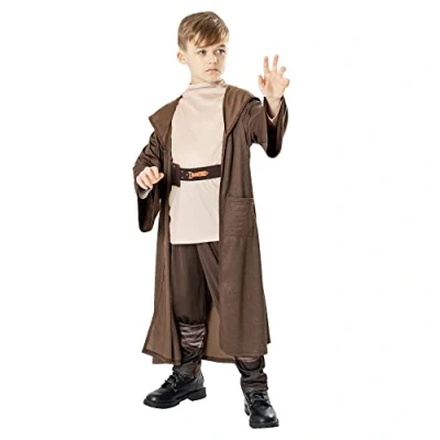 Afbeelding van Rubie&#039;s 3014765 6 OBI Wan Kenobi luxe kostuum voor kinderen, jongens, zoals afgebeeld, M