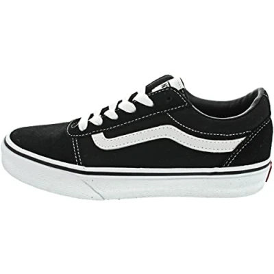 Afbeelding van VANS YT Ward (SUEDE/CANVAS)BLACK/WHITE Maat 29