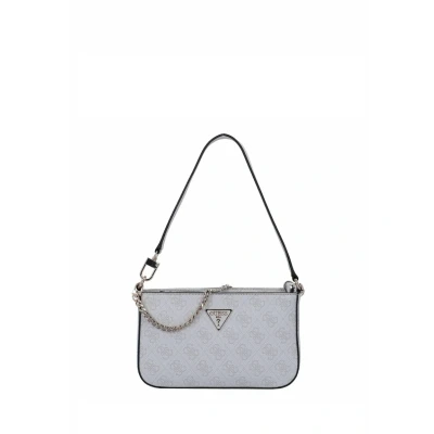 Afbeelding van GUESS Schoudertas Noelle Mini Top Zip Shoulder Bag Bone Logo Beige