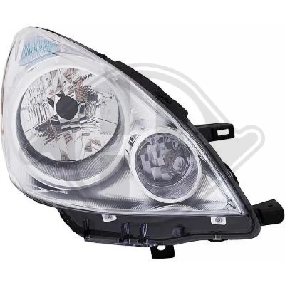 Afbeelding van DIEDERICHS 6035182 Koplampen rechts H4 NISSAN: Note I