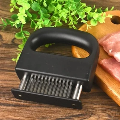 Afbeelding van wenrescry Vleeshamer met 48 roestvrijstalen messen, steakbestek, afneembare en vaatwasmachinebestendige steaker voor rundvlees, kip varkensvlees