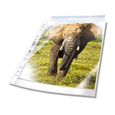 Afbeelding van Duurzame 999111197 A4 hoezen, extra groot, 240 x 310 mm, transparant, 50 stuks